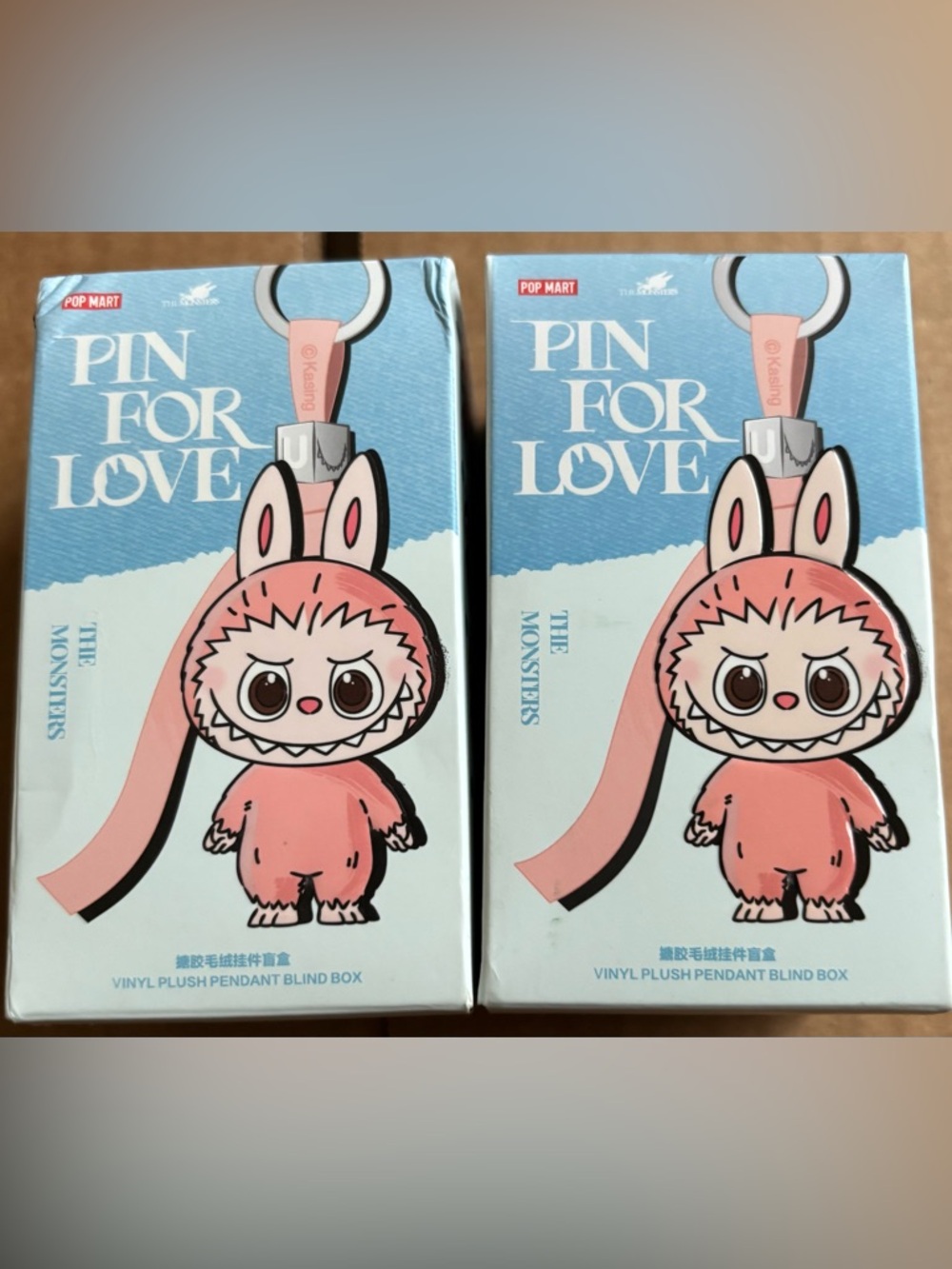 POP MART Pin For Love Monster Vinyl Pendant